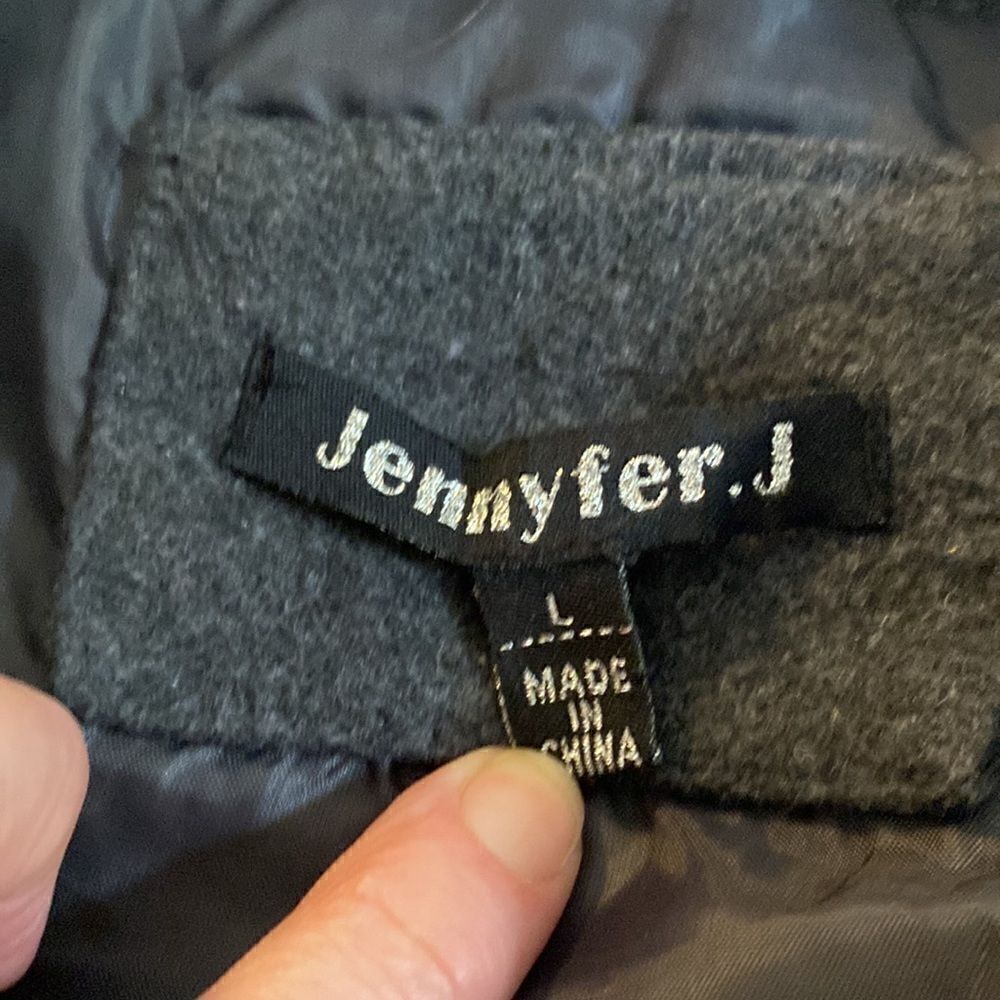 Jennyfer.J Charcoal Woman’s Double Breasted Peacoat - Picture 5 of 6